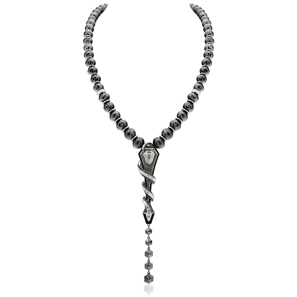 312,39 Ct. Black Diamond Necklace